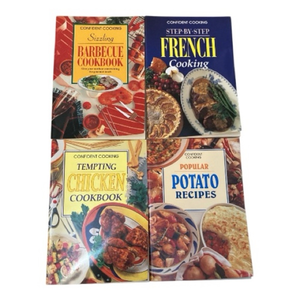 3/$8 Confident Cooking 4 Cookbook Set